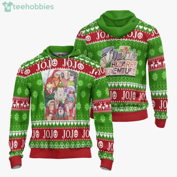 JoJo's Bizarre Adventure Custom Anime Fans Ugly Christmas Sweater Hoodie Product Photo 3
