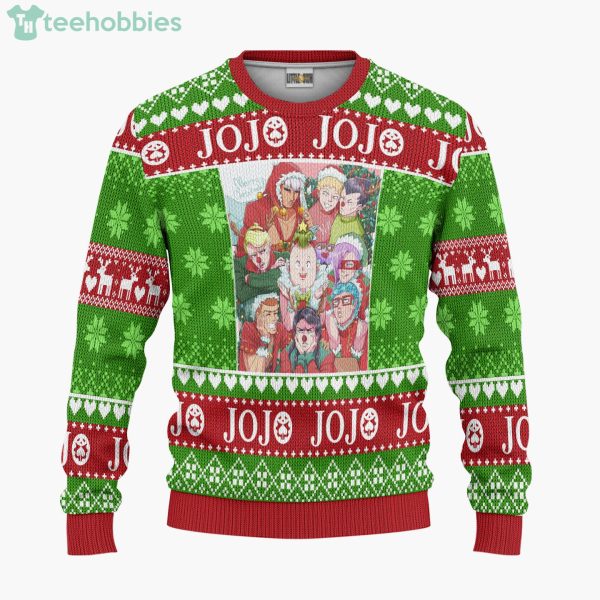 JoJo's Bizarre Adventure Custom Anime Fans Ugly Christmas Sweater Hoodie Product Photo 1