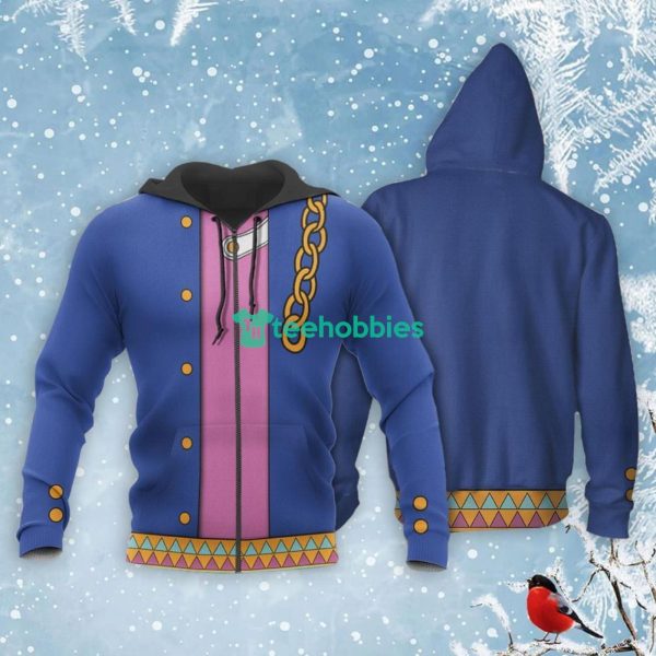 Jotaro Kujo Costume All Over Printed 3D Shirt JJBA Anime Fans Product Photo 1