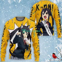 K-On All Over Printed 3D Shirt Custom Azusa Nakano Anime Fans Product Photo 2