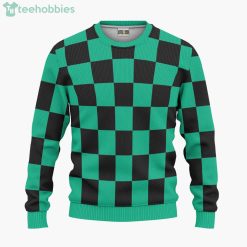 Kamado Tanjirou Pattern Demon Slayer Anime Fans Ugly Christmas Sweater Hoodie Product Photo 1