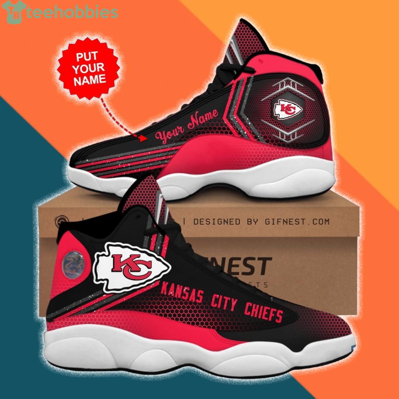 Kansas City Chiefs Air Jordan 13 Sneaker Shoes Product Photo 1 Kansas City Chiefs Air Jordan 13 Sneaker Shoes Product Photo 1