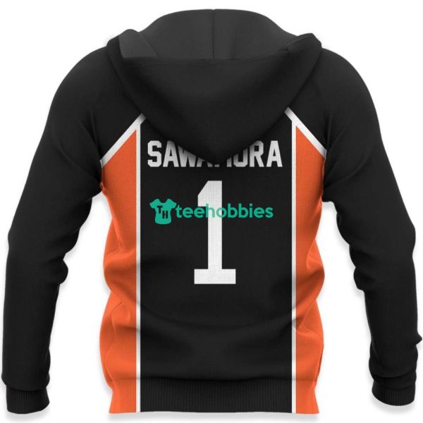 Karasuno Daichi Sawamura Uniform All Over Printed 3D Shirt Haikyuu Anime Fans Product Photo 6