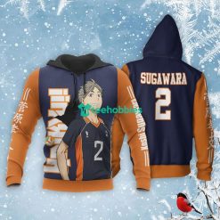 Karasuno Koshi Sugawara All Over Printed 3D Shirt Haikyuu Anime Fans Product Photo 3