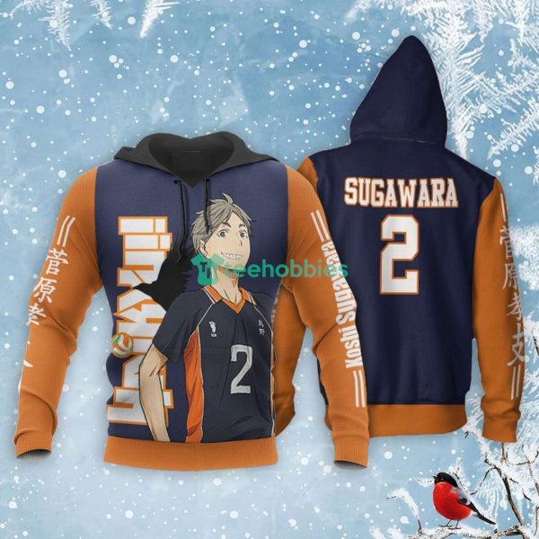 Karasuno Koshi Sugawara All Over Printed 3D Shirt Haikyuu Anime Fans Product Photo 3