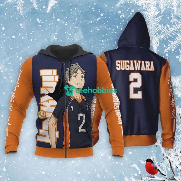 Karasuno Koshi Sugawara All Over Printed 3D Shirt Haikyuu Anime Fans Product Photo 1