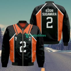 Karasuno Koshi Sugawara Uniform All Over Printed 3D Shirt Haikyuu Anime Fans Product Photo 5