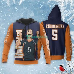 Karasuno Tanaka Ryuu All Over Printed 3D Shirt Haikyuu Anime Fans Product Photo 3