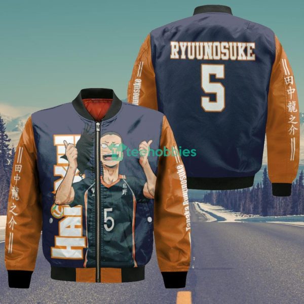 Karasuno Tanaka Ryuu All Over Printed 3D Shirt Haikyuu Anime Fans Product Photo 4