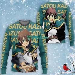 Kazuma Satou All Over Printed 3D Shirt KonoSuba Custom Anime Fans For Fans Product Photo 2