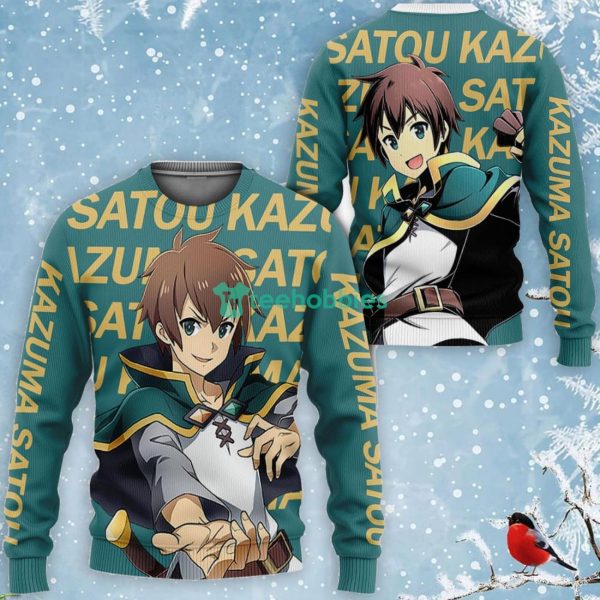 Kazuma Satou All Over Printed 3D Shirt KonoSuba Custom Anime Fans For Fans Product Photo 2
