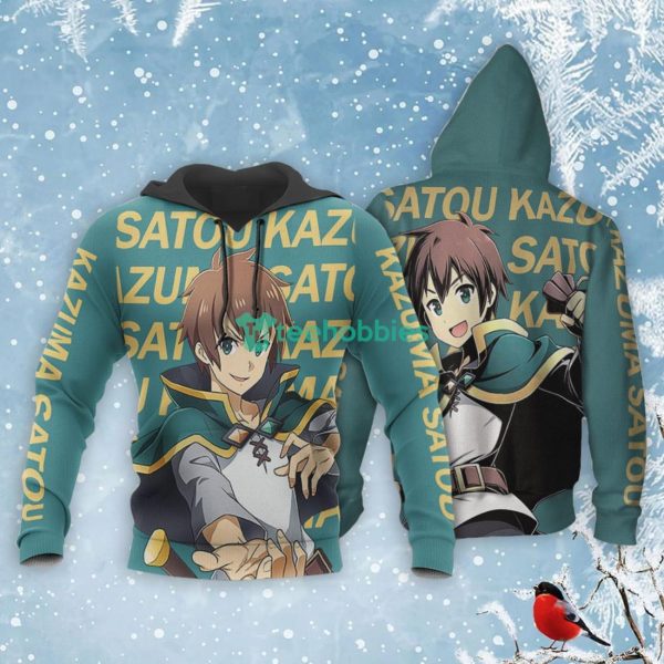 Kazuma Satou All Over Printed 3D Shirt KonoSuba Custom Anime Fans For Fans Product Photo 3