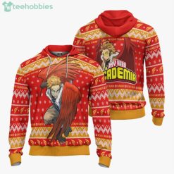 Keigo Takami My Hero Academia Custom Hawks Ugly Christmas Sweater Hoodie Product Photo 3