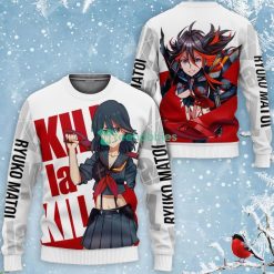 Kill La Kill Ryuko Matoi All Over Printed 3D Shirt Anime Fans Product Photo 2