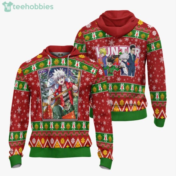 Killua Zoldyck Custom Hunter x Hunter Anime Fans Ugly Christmas Sweater Hoodie Product Photo 3