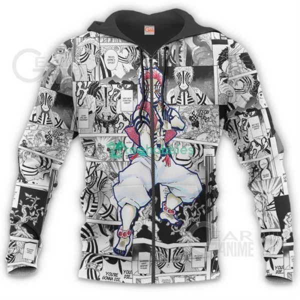 Kimetsu Akaza All Over Printed 3D Shirt Custom Anime Fans Mix Manga Kimetsu No Yaiba Product Photo 8