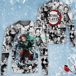 Kimetsu All Over Printed 3D Shirt Custom Tanjiro Anime Fans Mixed Manga Product Photo 3