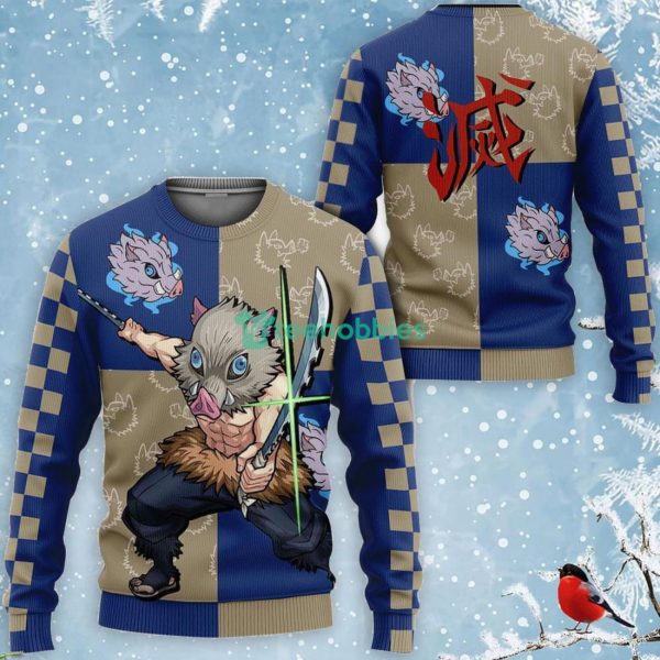 Kimetsu Inosuke All Over Printed 3D Shirt Anime Fans Product Photo 2