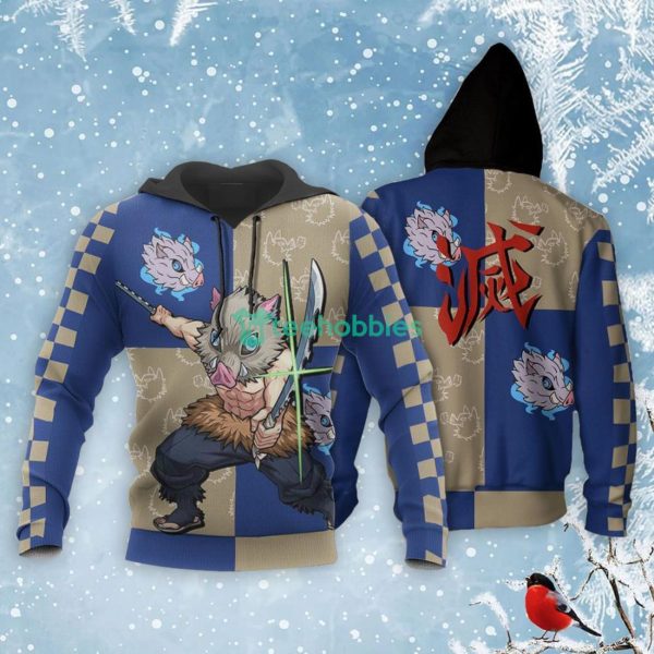 Kimetsu Inosuke All Over Printed 3D Shirt Anime Fans Product Photo 3