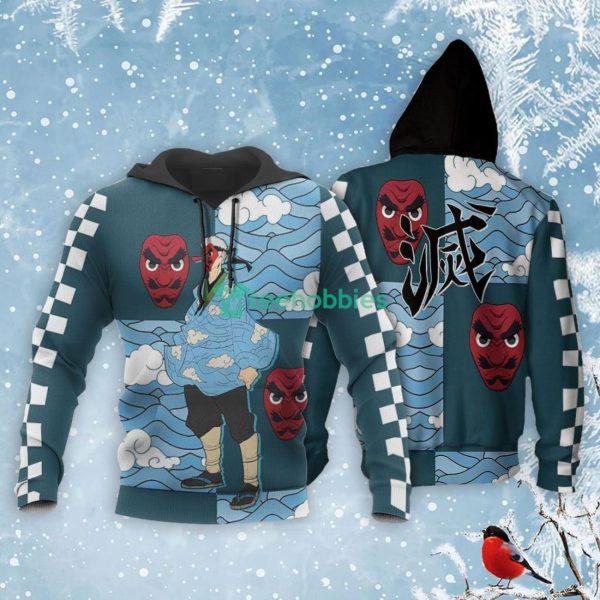 Kimetsu Sakonji Urokodaki All Over Printed 3D Shirt Anime Fans Product Photo 3