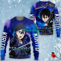 Kirito All Over Printed 3D Shirt Sword Art Online Custom Anime Fans Product Photo 2