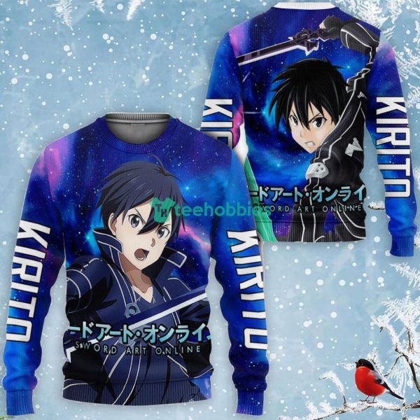 Kirito All Over Printed 3D Shirt Sword Art Online Custom Anime Fans Product Photo 2