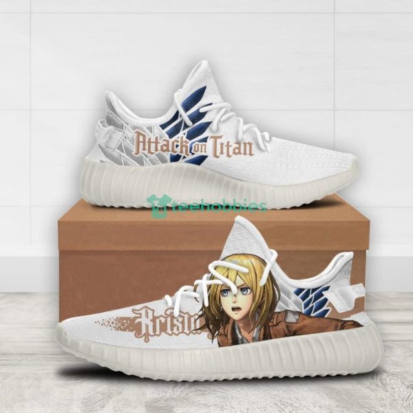 Krista Lenz Custom Attack on Titan Anime Yeezy Shoes For Fans Product Photo 2