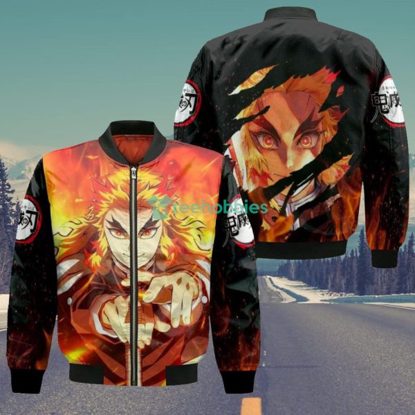 Kyojuro Rengoku All Over Printed 3D Shirt Custom Kimetsu Anime Fans Product Photo 4