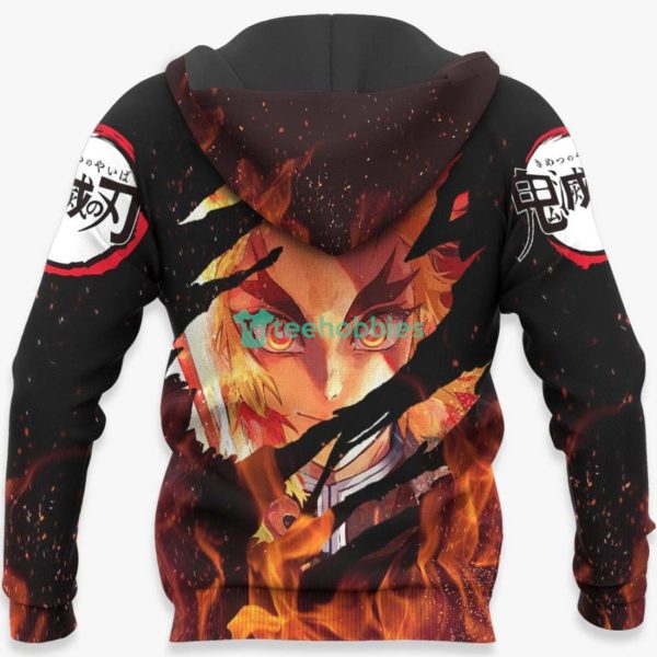 Kyojuro Rengoku All Over Printed 3D Shirt Custom Kimetsu Anime Fans Product Photo 5