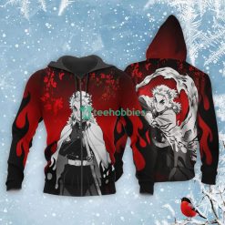 Kyojuro Rengoku All Over Printed 3D Shirt Custom Kimetsu Anime Fans Japan Art Product Photo 1