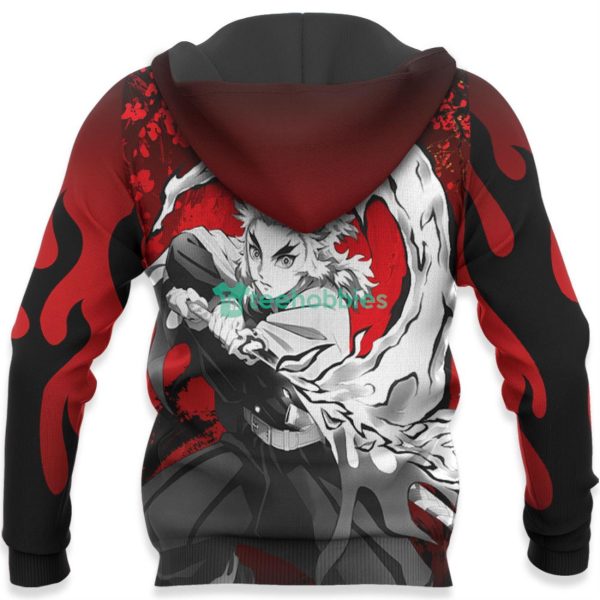 Kyojuro Rengoku All Over Printed 3D Shirt Custom Kimetsu Anime Fans Japan Art Product Photo 5