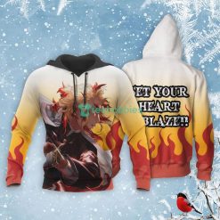 Kyojuro Rengoku All Over Printed 3D Shirt Kimetsu Anime Fans Product Photo 3