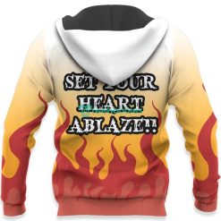 Kyojuro Rengoku All Over Printed 3D Shirt Kimetsu Anime Fans Product Photo 5