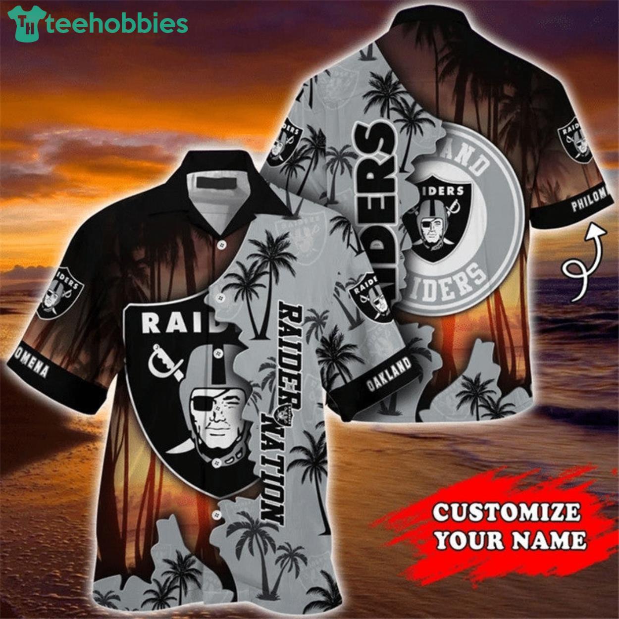 Las Vegas Raiders Hawaiian Custom Name For Fans Product Photo 1