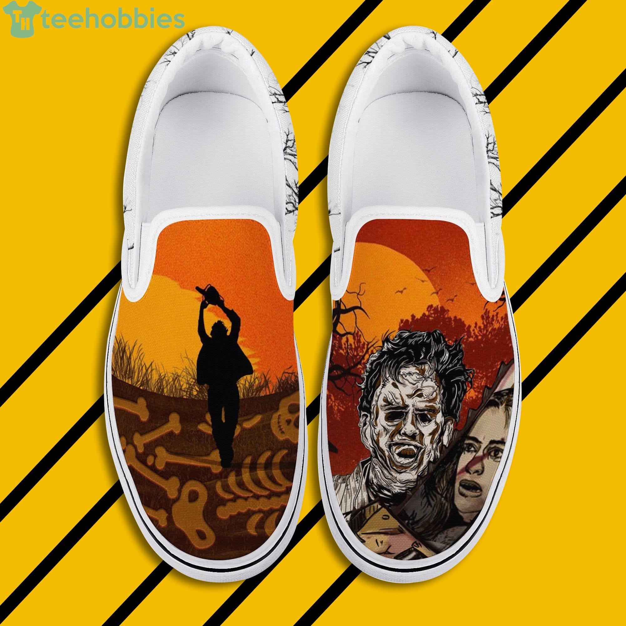 Leatherface Happy Halloween Slip On Shoes For Men And Women Product Photo 1