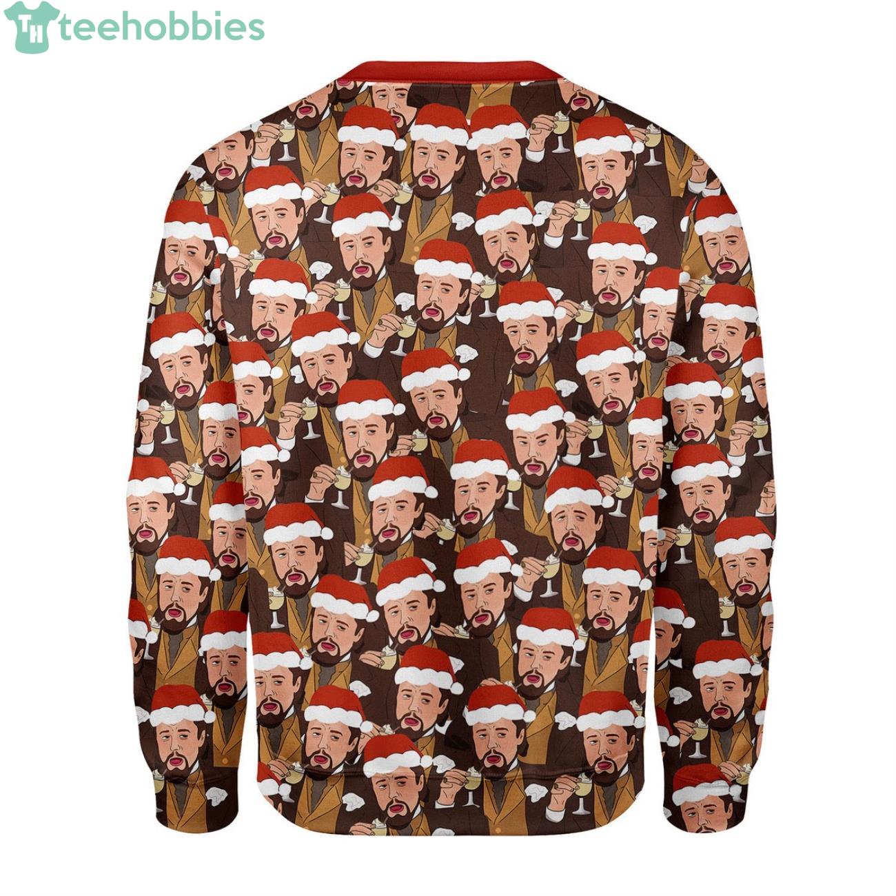 Laughing leo ugly discount christmas sweater sweatshirt