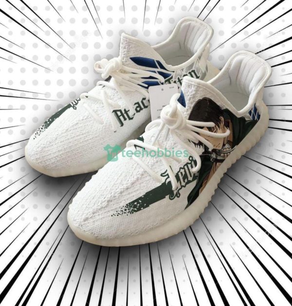 Levi Ackerman Custom Attack on Titan Anime Yeezy Shoes For Fans Product Photo 1