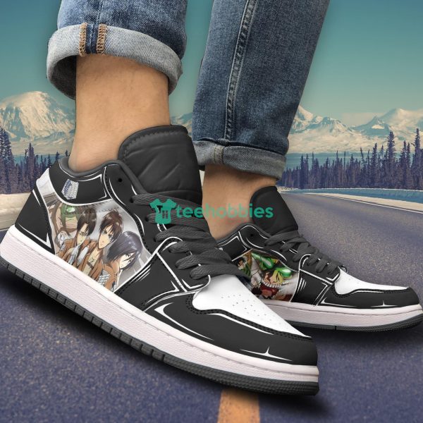 Levi Ackerman Team Anime Custom Attack On Titan Air Jordan Low Top Shoesproduct photo 5