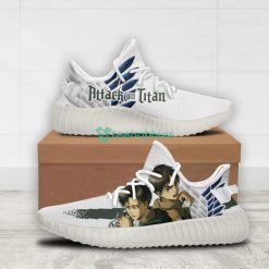 Levi x Eren Custom Attack on Titan Anime Yeezy Shoes For Fans Product Photo 2