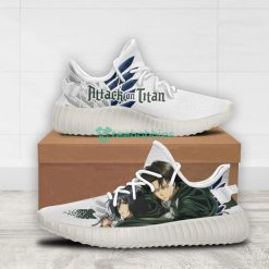 Levi x Mikasa Custom Attack on Titan Anime Yeezy Shoes For Fans Product Photo 2