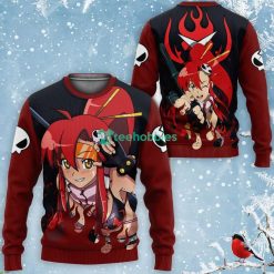 Littner Yoko All Over Printed 3D Shirt Custom Tengen Toppa Gurren Lagann Anime Fans Product Photo 2