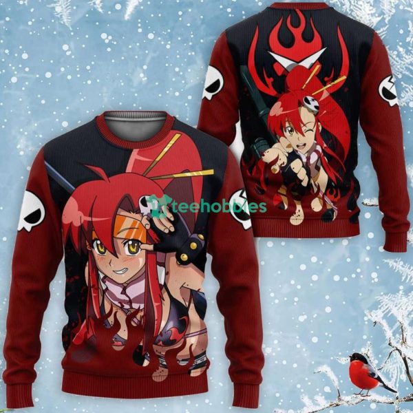 Littner Yoko All Over Printed 3D Shirt Custom Tengen Toppa Gurren Lagann Anime Fans Product Photo 2