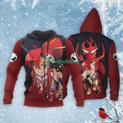 Littner Yoko All Over Printed 3D Shirt Custom Tengen Toppa Gurren Lagann Anime Fans Product Photo 1