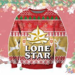 Lone Star National Beer Of Texas Wool Ugly Sweaterproduct photo 1