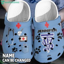 Love Nurse Custom Name Doctor Gift For Nurse Clog Shoes Product Photo 1