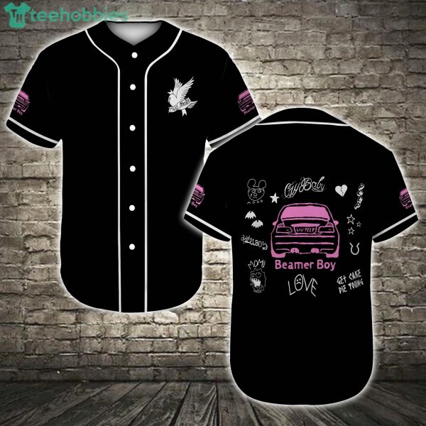 Love Peep Beamer Boy Best Gift Black Jersey Baseball Shirt Product Photo 2