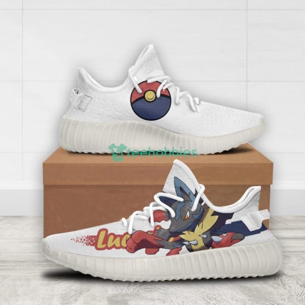 Lucario Custom Pokemon Anime Yeezy Shoes For Fans Product Photo 2