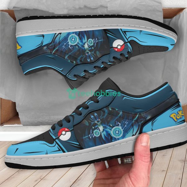 Lucario Pokemon Anime Custom Air Jordan Low Top Shoes Product Photo 3