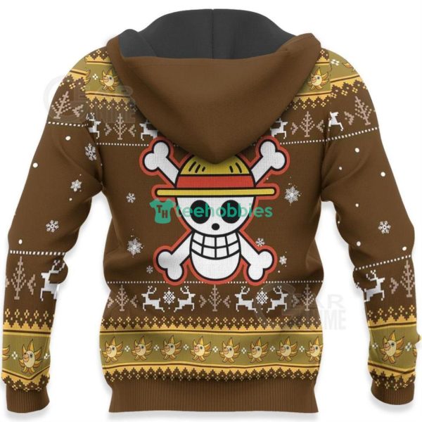 Luffy Gomu Gomu Ugly Sweater Xmas One Piece Anime Fans All Over Printed 3D Shirt Product Photo 4