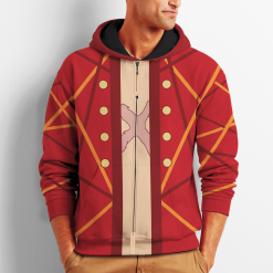 Luffy Zip All Over Printed 3D Shirt Cosplay One Piece Anime Fans Product Photo 2